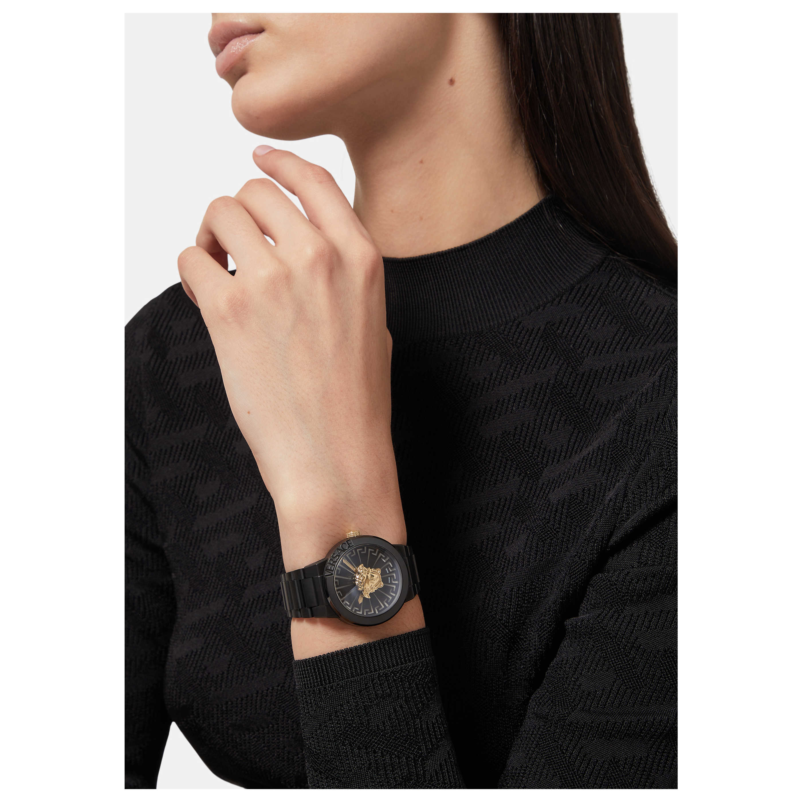 Versace Medusa Infinite Ladies Gold Watch image 3