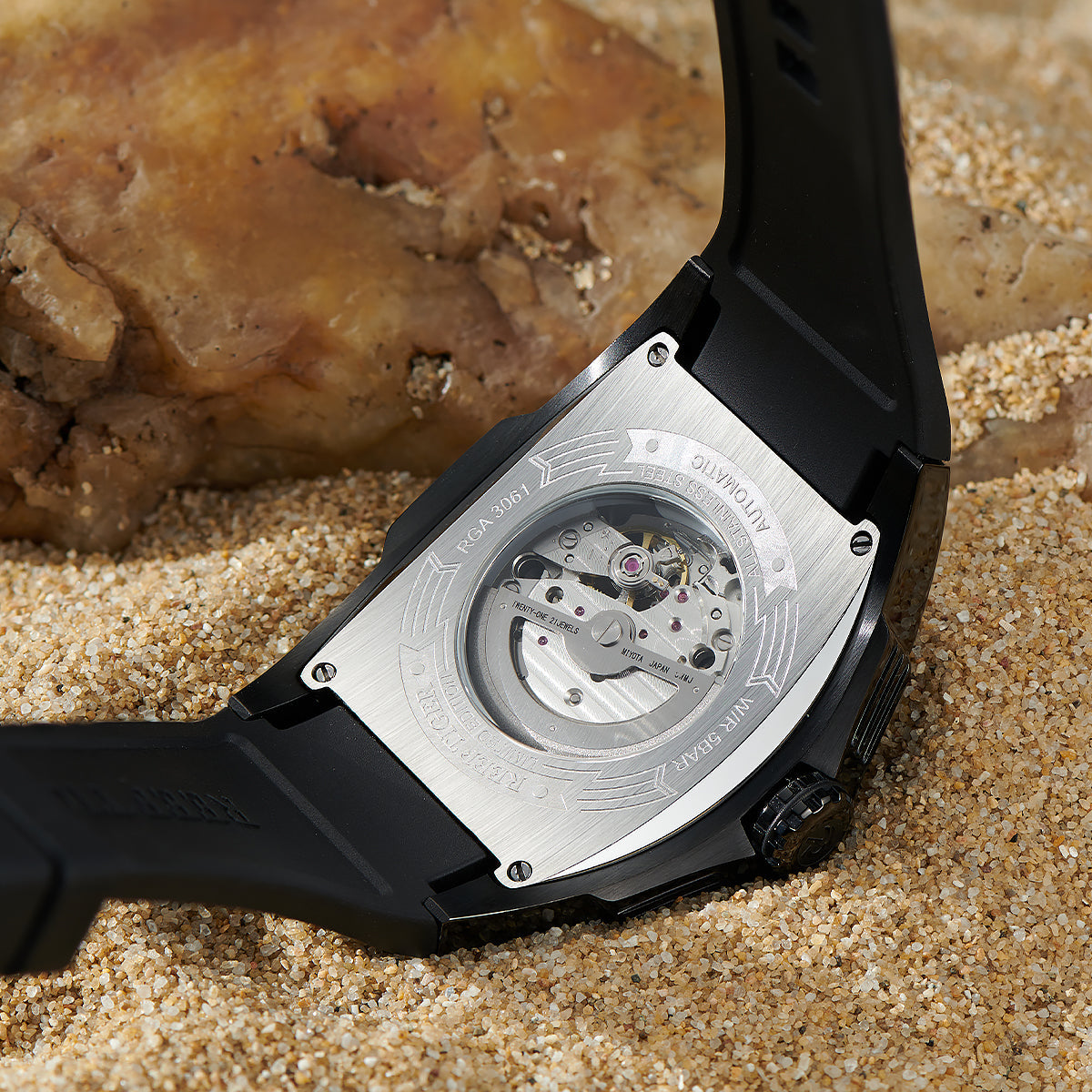 Reef Tiger Men's Aurora Chinese Dragon Skeleton Automatic Watch image 7