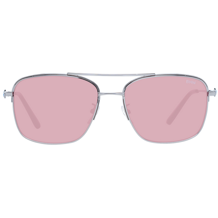 BMW Men's M Motorsports Classic Silver Rose Aviator Sunglasses