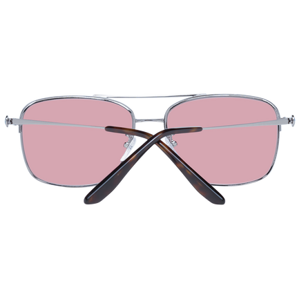 BMW Men's M Motorsports Classic Silver Rose Aviator Sunglasses