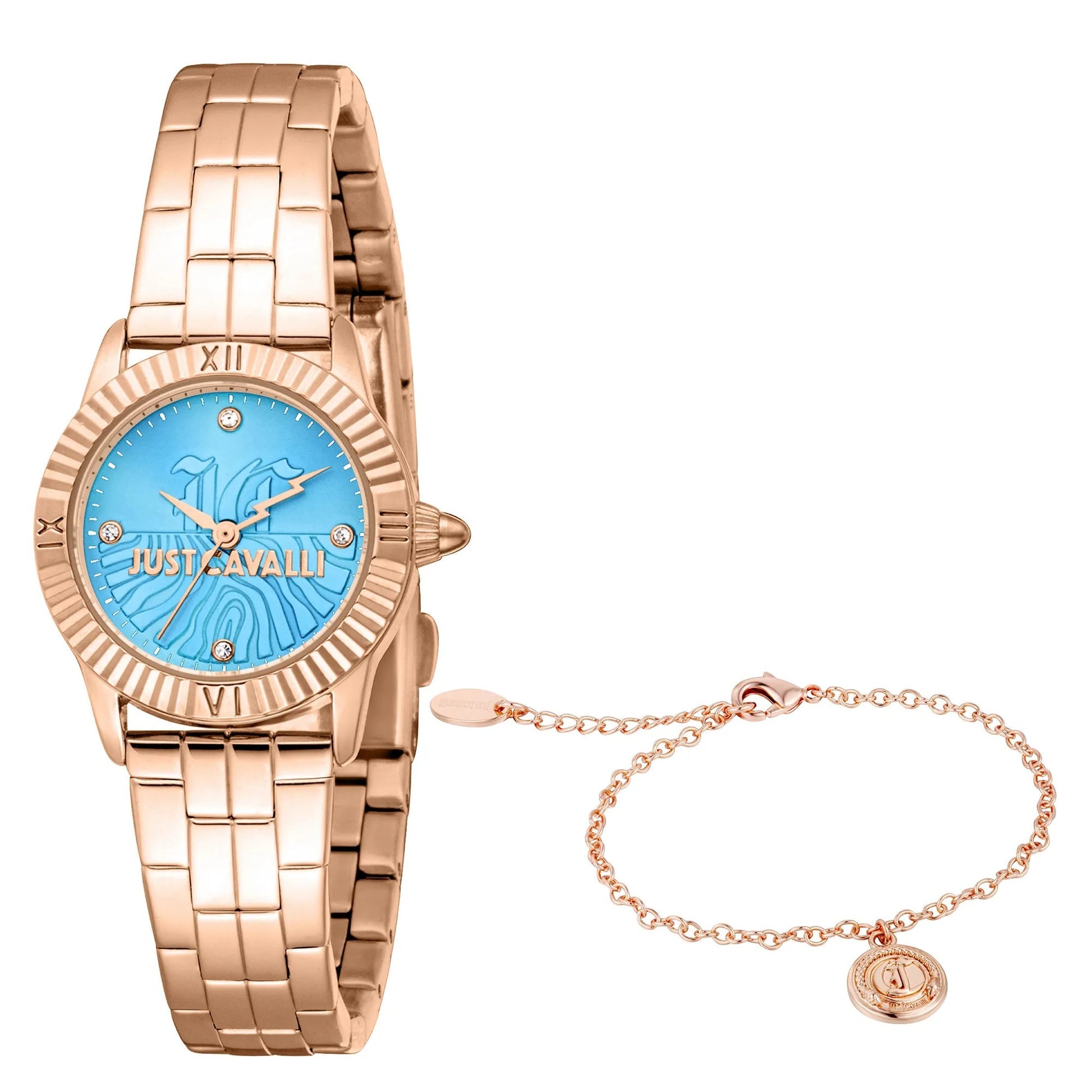 Just Cavalli SET Mini Raffinata Rose Gold Light Blue image 0
