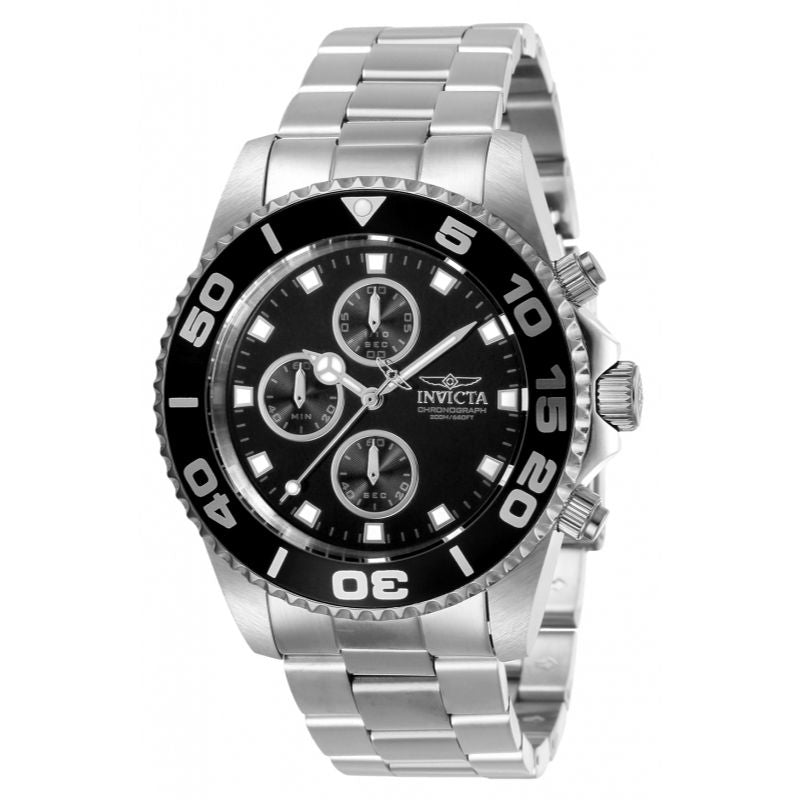 INVICTA Men's Pro Diver Chronograph 43mm Watch Silver/Black image 0