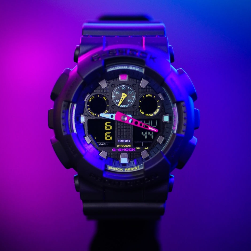 CASIO Men's G-Shock Watch GA-100MF Multi-Fluorescent image 3