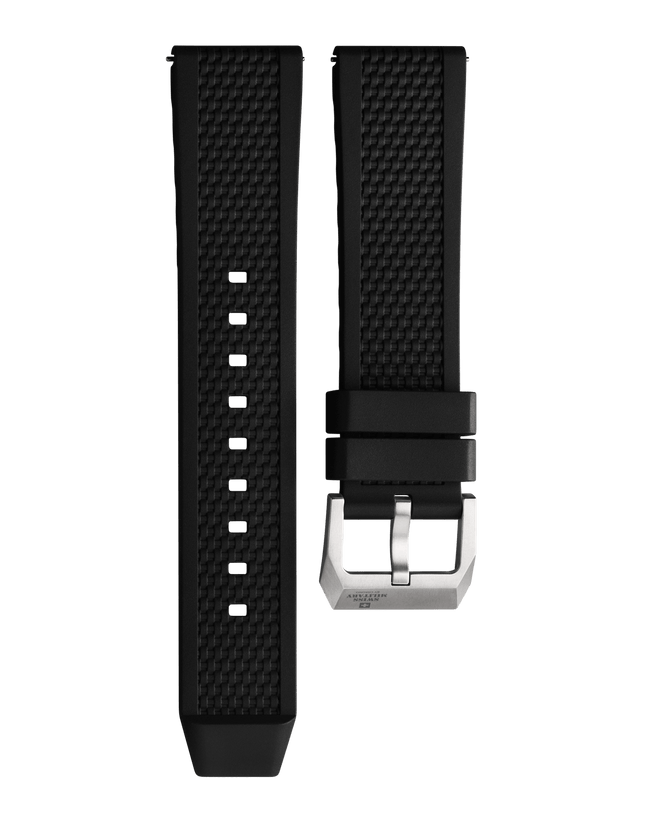 Swiss Military B.A14100.01 – Black Rubber Strap Titanium image 0