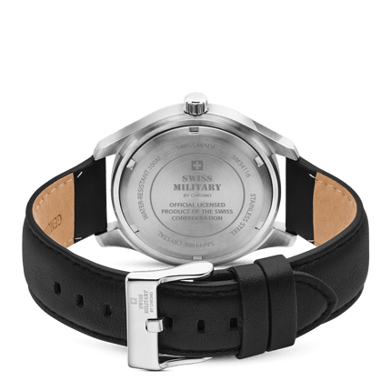 Swiss Military Classic Men’s Watch – Black Leather | SM34116.04 image 2