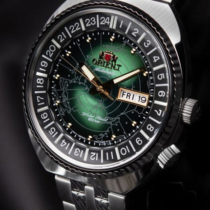 ORIENT Men's Revival World Map Automatic Watch RA-AA0E02E image 2