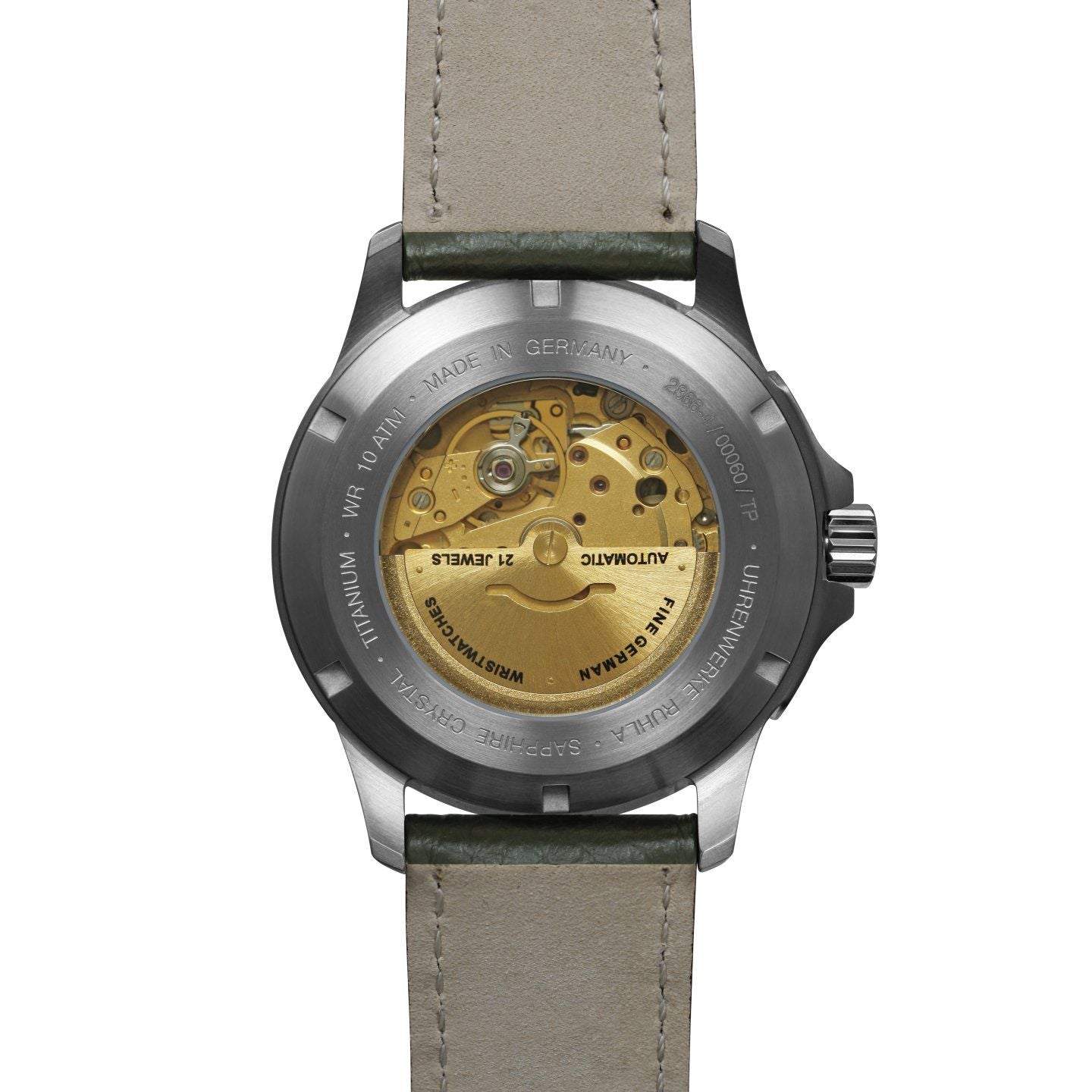 BAUHAUS AVIATION Men’s Titanium Automatic Day Date Watch 28664 image 1