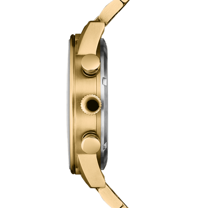 Swiss Military Minimalist Chronograph Watch – Black, Gold| SM34114.05 image 1