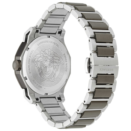 Versace Women's Medusa Deco Purple Silver Quartz Watch image 2