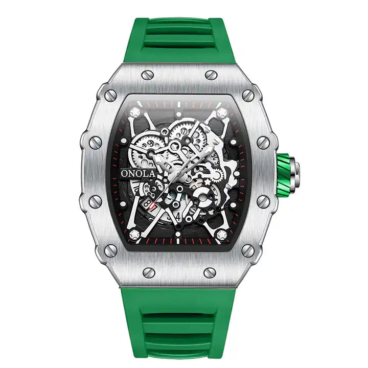 ONOLA Freak Show Quartz Watch - Silver / Green image
