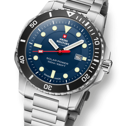 Swiss Military SMS34102.02-Swiss Solar Sports Watch Blue Steel image 1