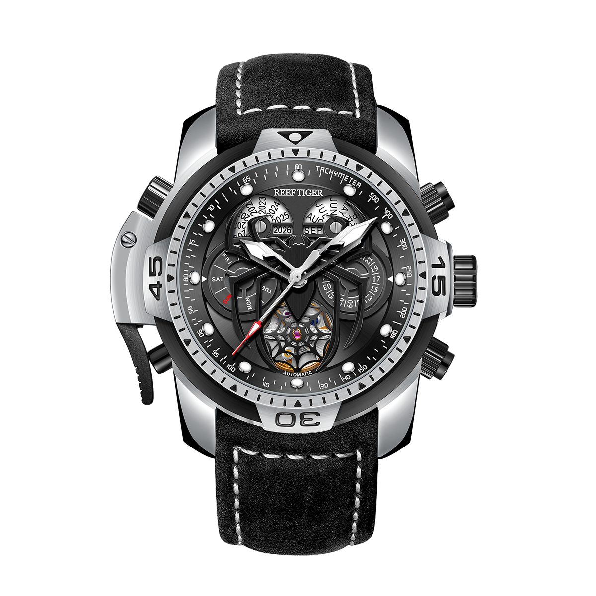 Reef Tiger Men's Aurora Spider Automatic Chronograph Watch image 9