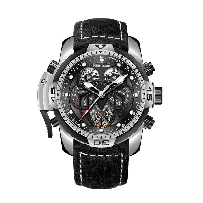 Reef Tiger Men's Aurora Spider Automatic Chronograph Watch image 9