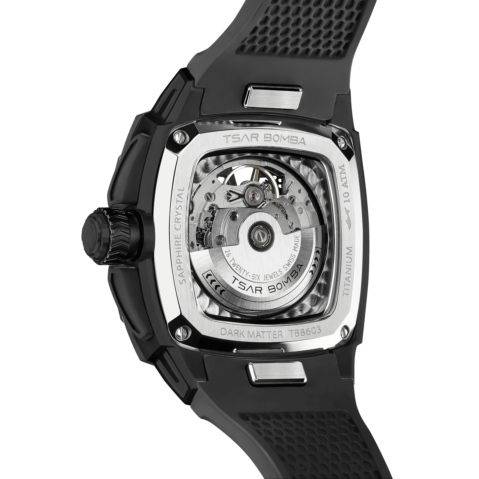 TSAR BOMBA Dark Matter 3 Carbon Fiber -Interchangeable Automatic Watch