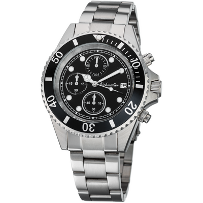 EICHMULLER since 1950 Diver Chrono 20ATM Silver/Black Watch image 0