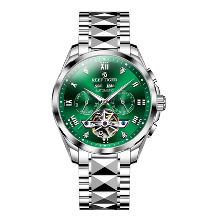 Reef Tiger Men's Classic Motion Day Date Automatic Watch RGA8235 - Steel image