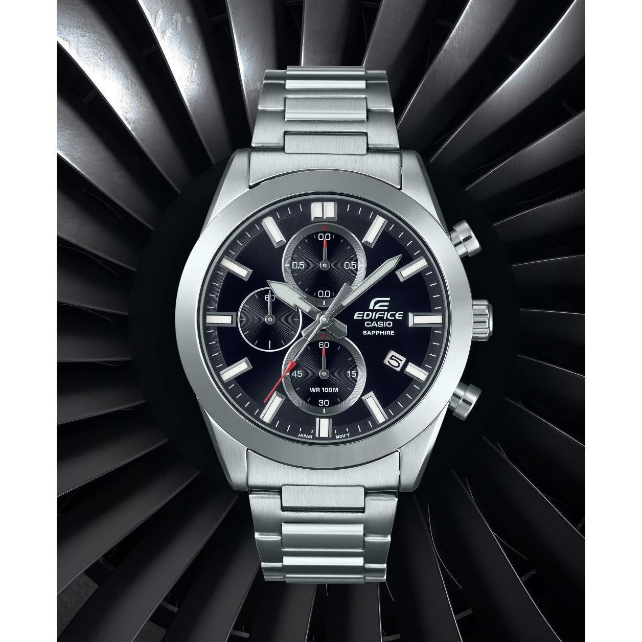 CASIO Men's Edifice Chronograph Standard Sapphire Watch