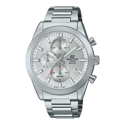CASIO Men's Edifice Chronograph Standard Sapphire Watch Silver