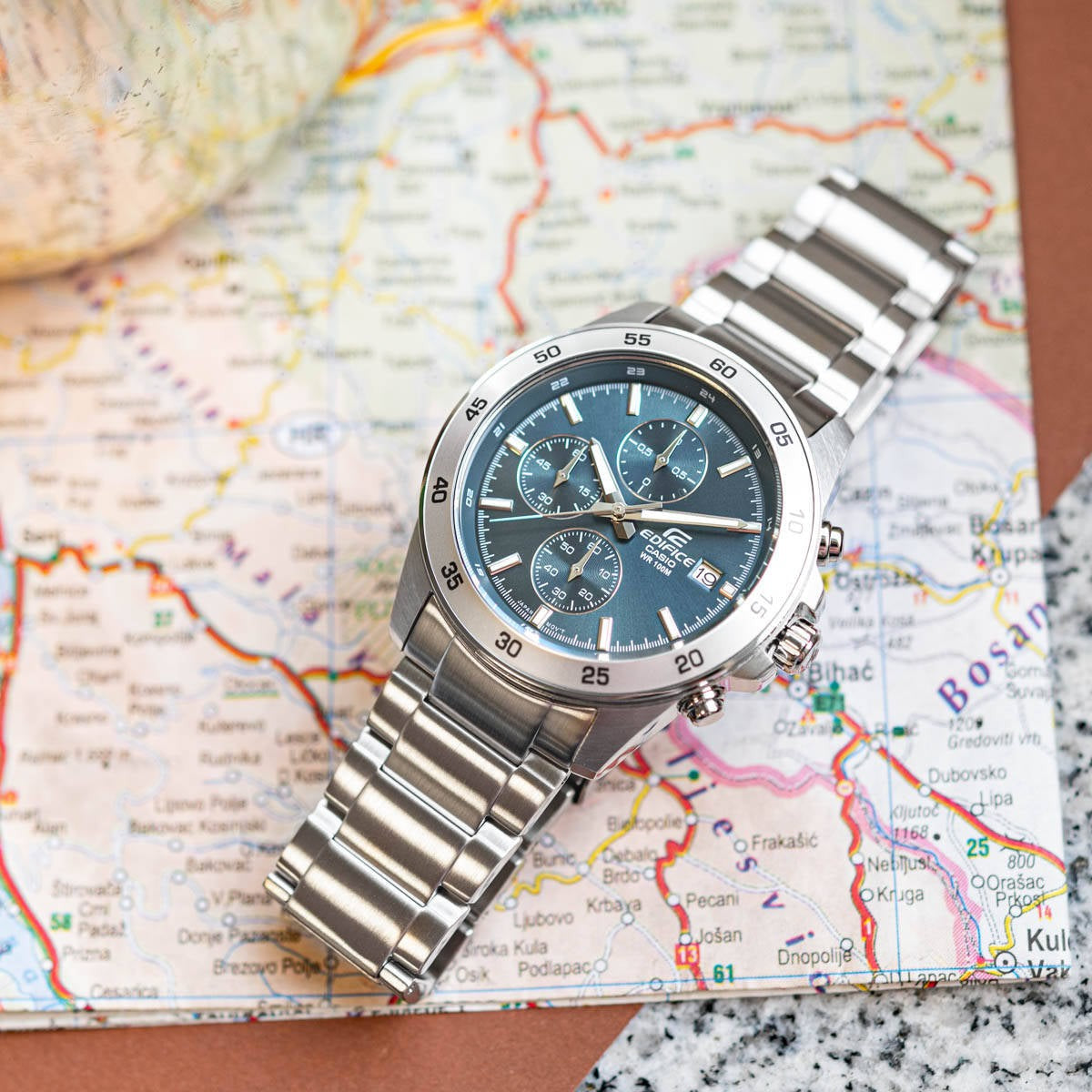 CASIO Men's Edifice Steel Chronograph Watch EFR-526D-2AVUEF