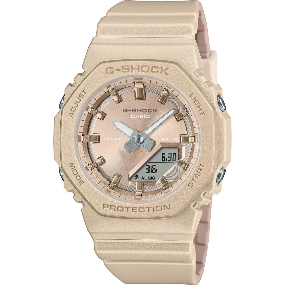 CASIO Women's G-Shock Watch GMA-P2100 Beige