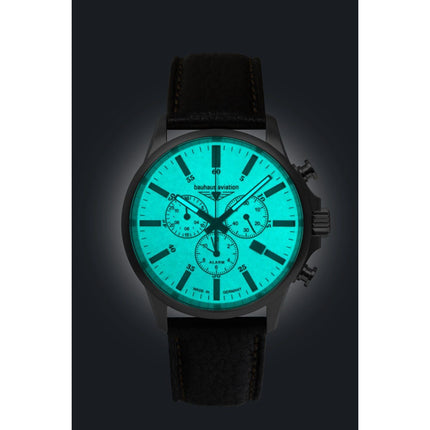 BAUHAUS AVIATION Men’s Titanium Quartz Chronograph Watch 28805 image 1