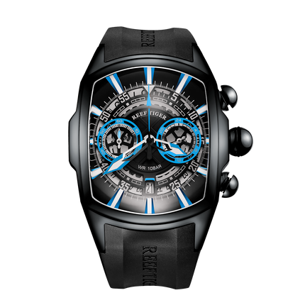 Reef Tiger Aurora Tank VK Quartz Chronograph Sports Watch image 0