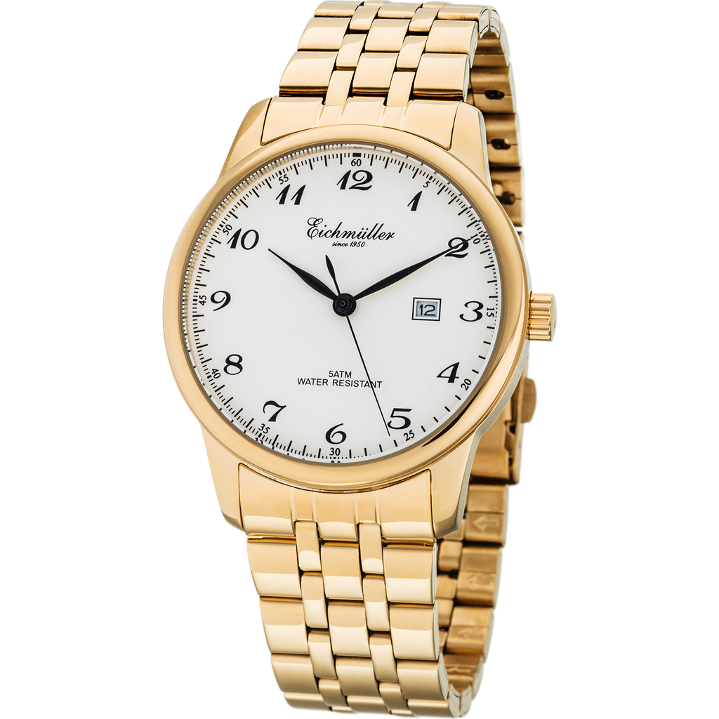 EICHMULLER since 1950 Traditional Eichmüller Steel Gold/White Watch image 0
