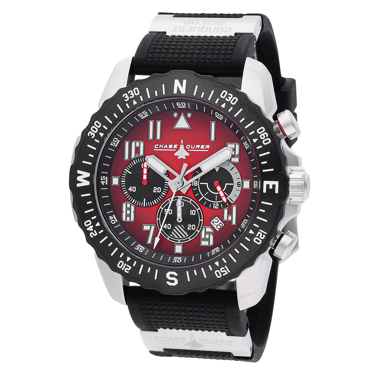 INVICTA X CHASE DURER Men's Conquest SeaOp 48mm Chronograph Watch Red