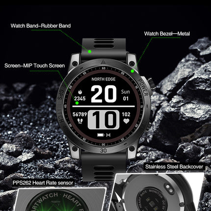 NORTH EDGE Tactical Cross Fit 3 GPS Smart Watch