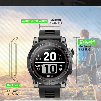 NORTH EDGE Tactical Cross Fit 3 GPS Smart Watch