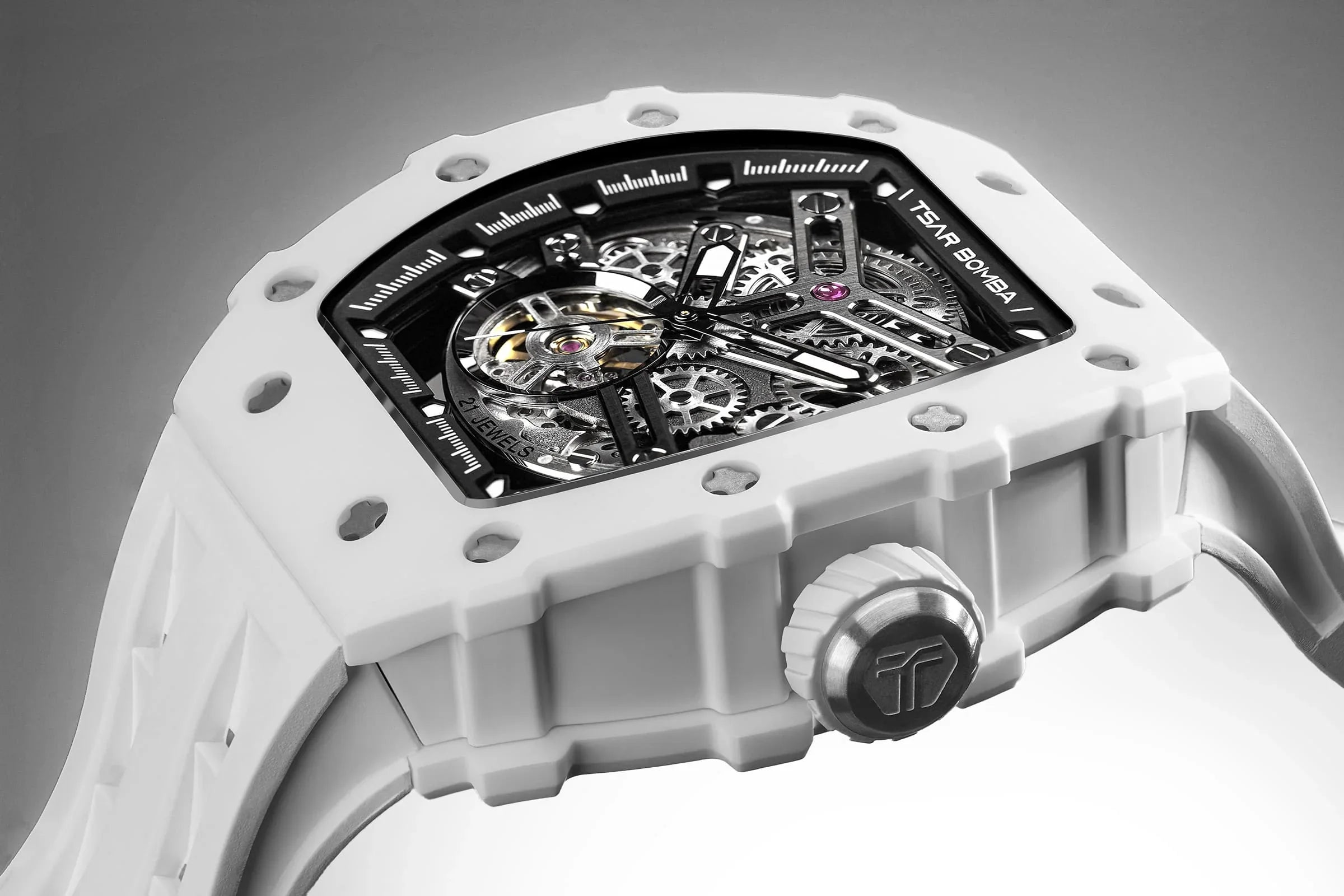 TSAR BOMBA Elemental-Ceramic Automatic Watch TB8208C