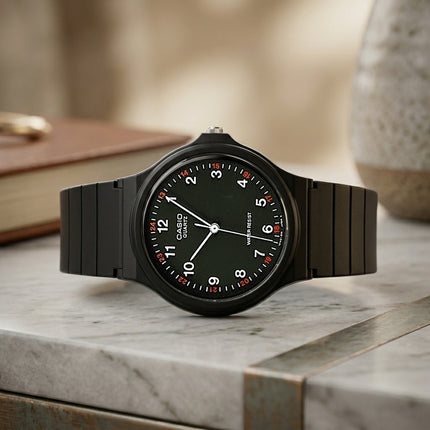 CASIO Unisex 38mm Classic Resin Watch Black