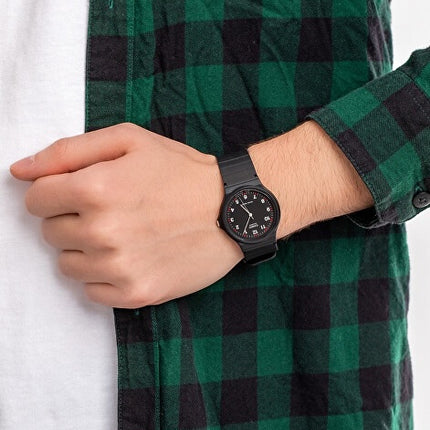 CASIO Unisex 38mm Classic Resin Watch Black
