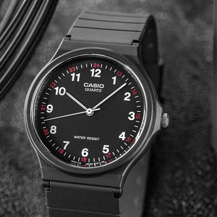 CASIO Unisex 38mm Classic Resin Watch Black