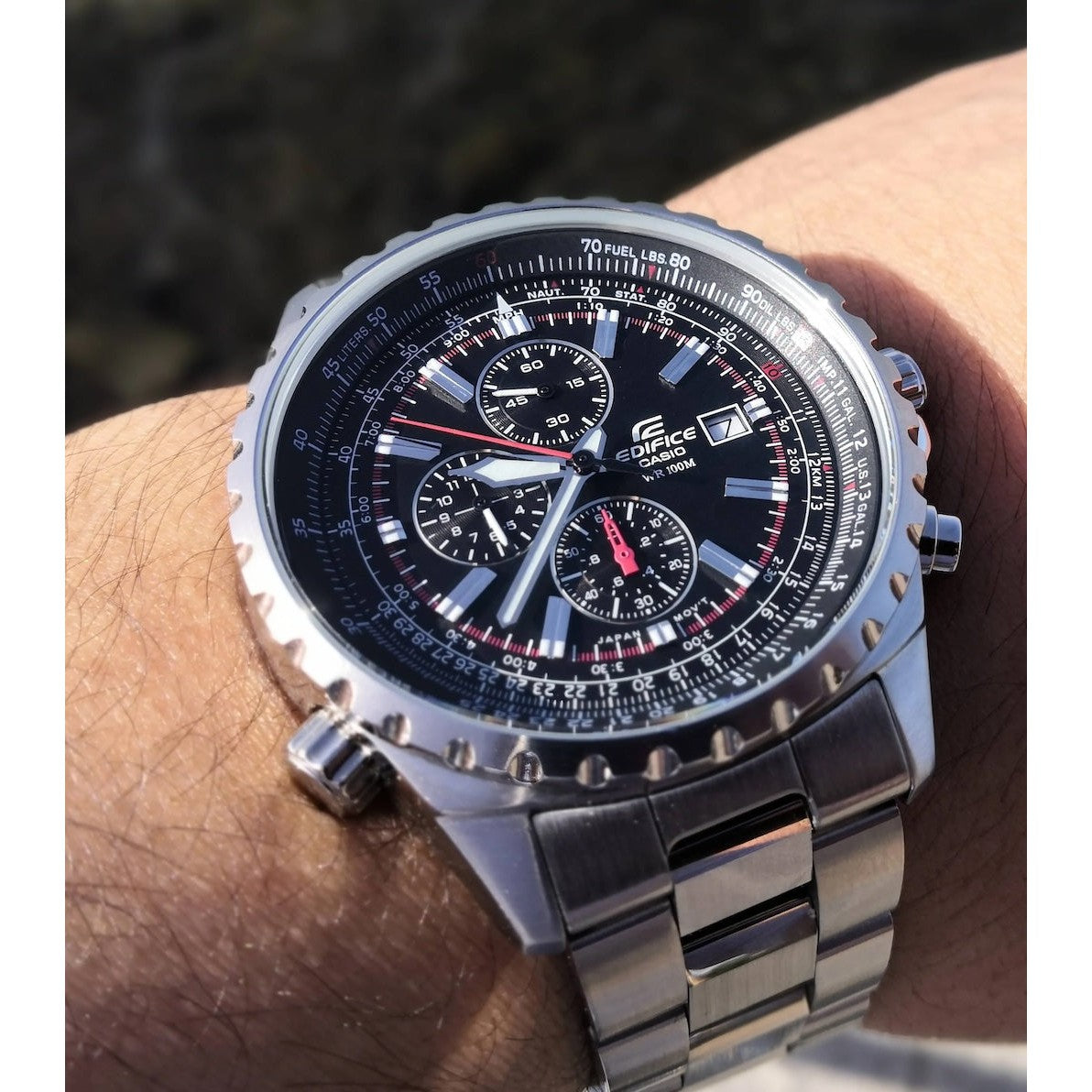 CASIO Men's Edifice Steel Chronograph Watch EF-527D-1AVEF