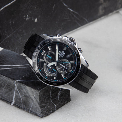 **R1.00 Auction**CASIO** Men's Edifice 53mm Rare Sports Limited Chronograph Watch EFV-550P-1AV