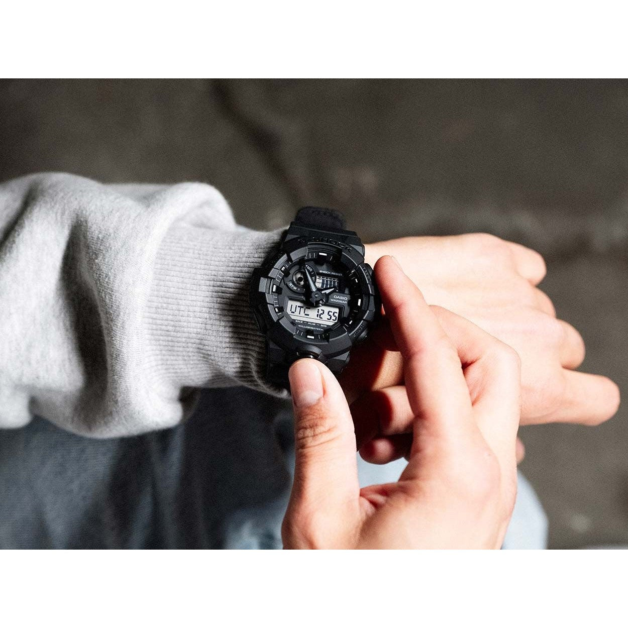 CASIO Men's G-Shock Nylon Strap Watch GA-700BCE-1AER