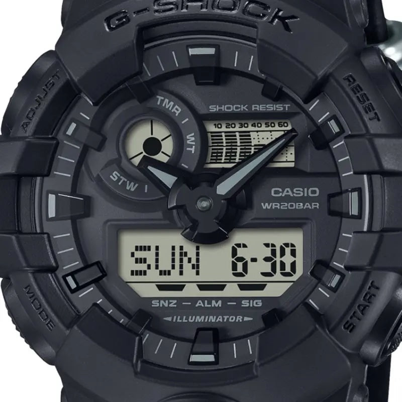 CASIO Men's G-Shock Nylon Strap Watch GA-700BCE-1AER