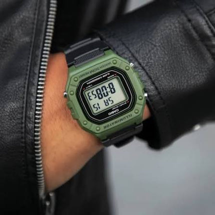 R1.00 Auction**CASIO Collection Standard Black/Green Rare Edition Watch