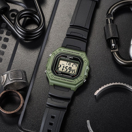 R1.00 Auction**CASIO Collection Standard Black/Green Rare Edition Watch