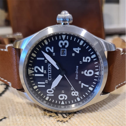 R1.00 AUCTION**CITIZEN** Men's Citizen Garrison Military 42MM Solar Eco-Drive Watch
