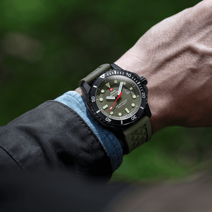 Swiss Military SMS34102.06-Swiss Solar Sports Watch Black Green image 1