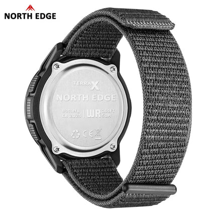 NORTH EDGE Tactical TERRAX Men's Outdoor Sports Watch – Military Grade, Waterproof, Luminous image 1