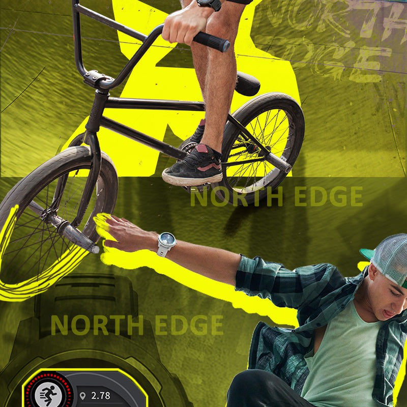 NORTH EDGE Tactical Mars 2 Smart Watch Red image 4