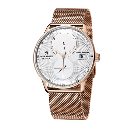 Reef Tiger Men's Seattle Navy 1 Series Automatic Watch - Steel image