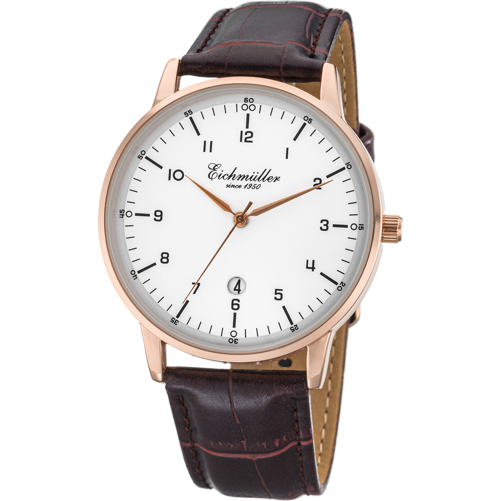 EICHMULLER since 1950 Classic Date Rose Gold/Brown Watch image 0