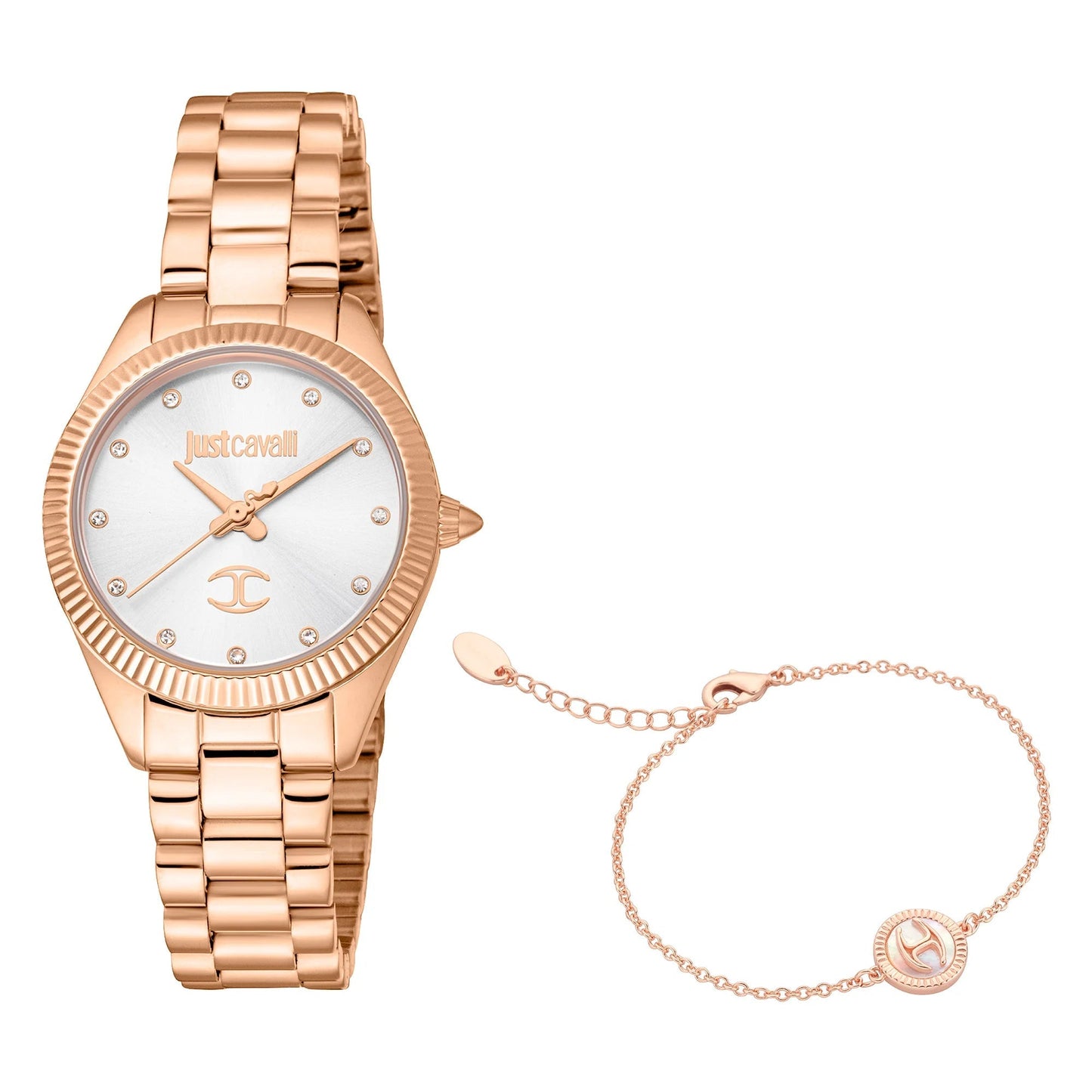 Just Cavalli Glam Chic Pacentro Yellow Gold Silver Grey image 0