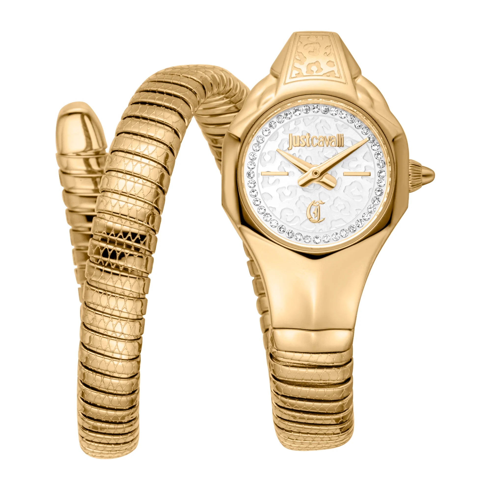 Just Cavalli Signature Snake Fiore Yellow Gold Silver image 0