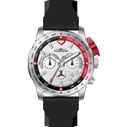 THUNDERBIRDS Aircraft Ejector Tachy Chronograph Silicone Strap Watch image 1