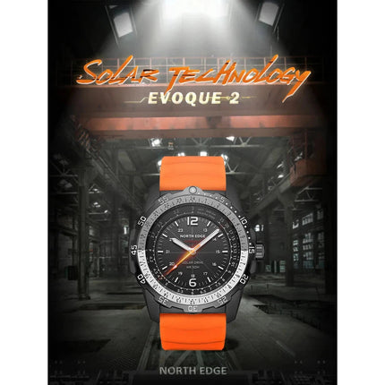 NORTH EDGE Tactical Evoque 2 Solar Drive Watch Black image 6